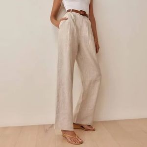 Reformation linen Vesta Pant, Size 2P